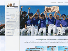 Tablet Screenshot of aal-homecare.com
